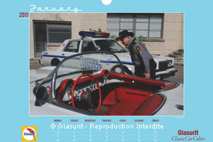Calendrier Glasurit Les belles américaines à l'honneur