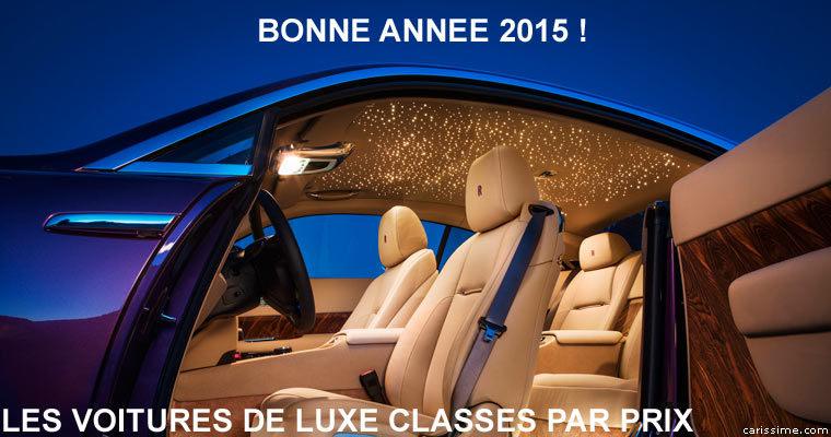 Voiture de Luxe et de Prestige 2014 / 2015