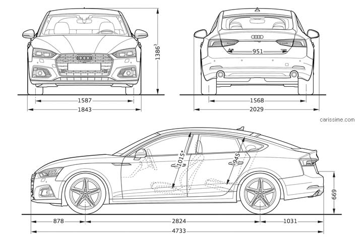 Dimensions Audi A5 2016 Dimensions Audi A5 2016