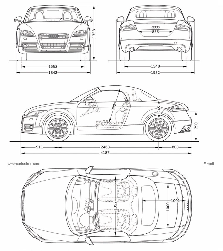 AUDI TT CABRIOLET RESTYLAGE 2010