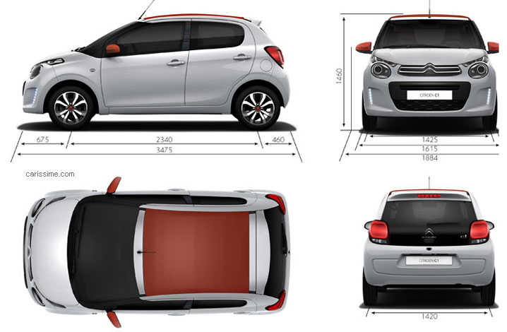 Citroen C1 - 2 2014 Mini Citadine Citroen C1 - 2 2014 Mini Citadine