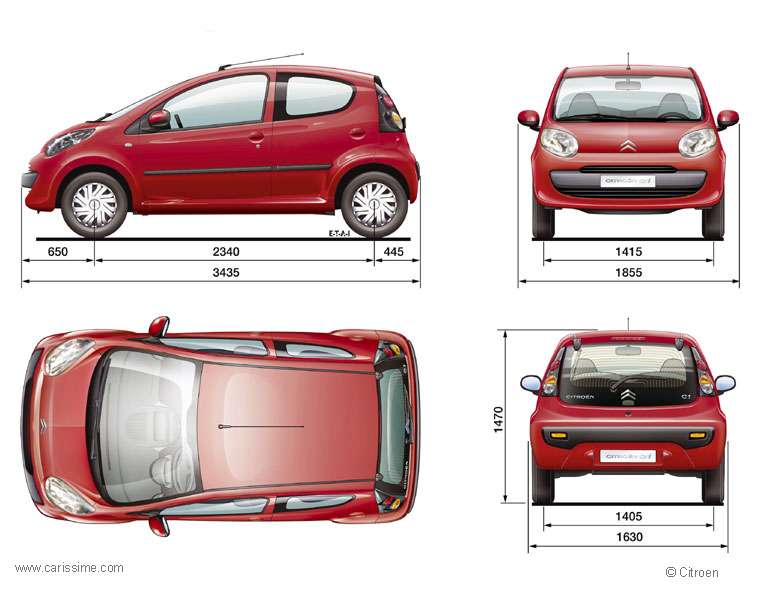 Citroën C1 1 dimensions