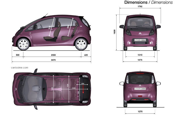 Citroën C-Zero Mini Citadine Electrique Citroën C-Zero Mini Citadine Electrique