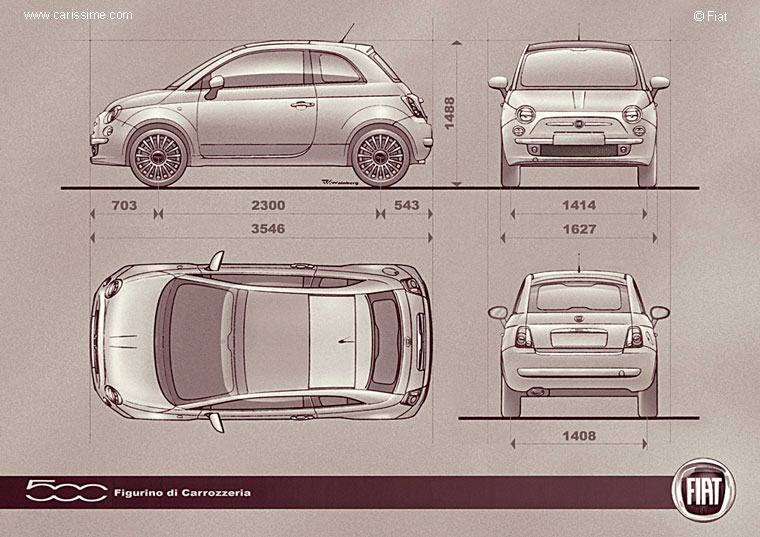 Fiat 500 Dimensions