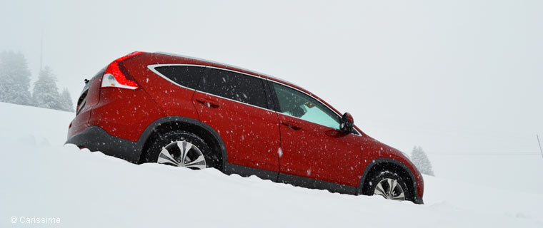 Essai Honda CR-V 4 Suisse sur Neige