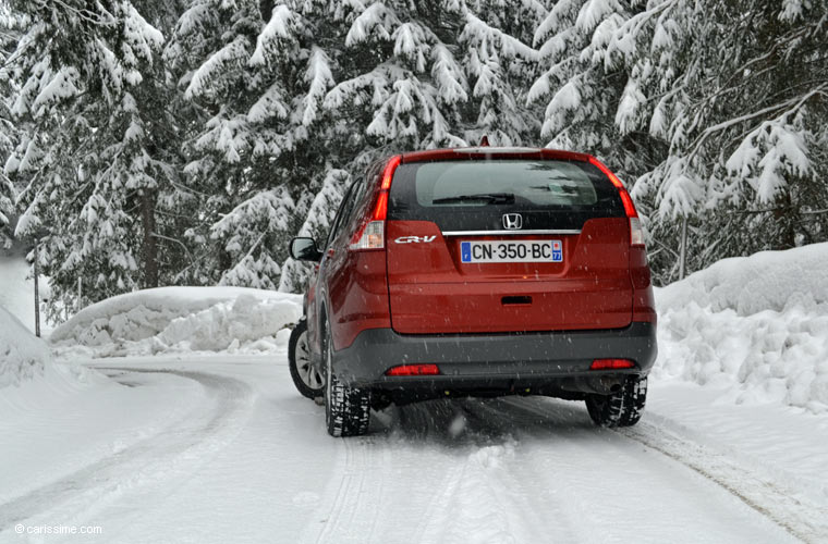 Essai Honda CR-V 4 Suisse sur Neige