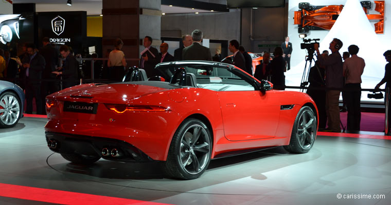 Jaguar Type F Cabriolet au Salon Automobile de Paris 2012