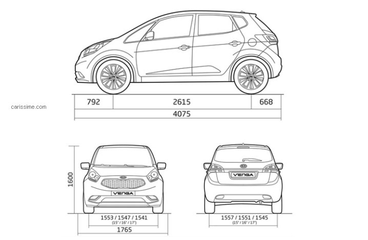 Kia Venga 2015 restylage Petit Monospace