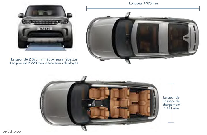 dimensions Land Rover Discovery 5 2017