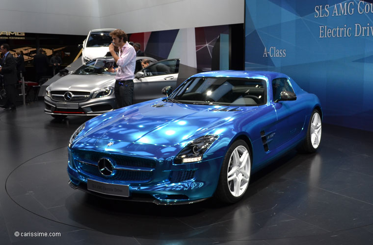 Mercedes SLS AMG Electrique Drive au Salon Automobile de Paris 2012
