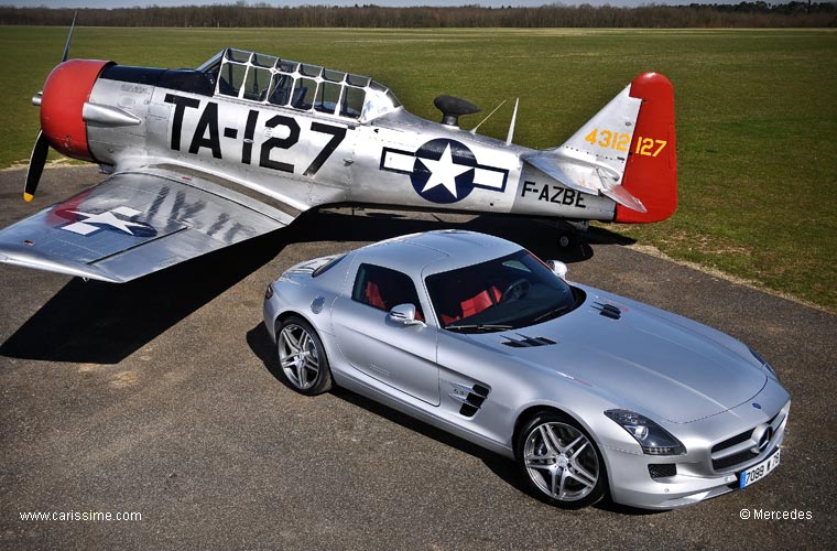 Mercedes SLS AMG aérodrome de la Ferté Alais