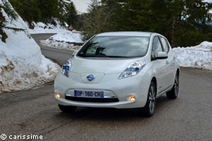 Essai Nissan Leaf 2015 Rallye Electrique au Turini