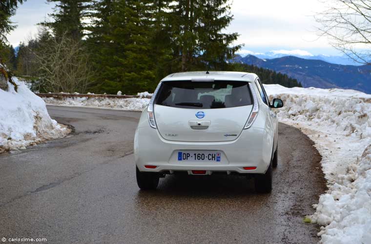 Essai Nissan Leaf 2015 Rallye Electrique au Turini