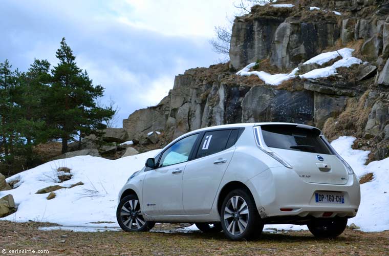 Essai Nissan Leaf 2015 Rallye Electrique au Turini