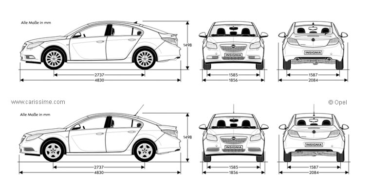 Opel Insignia dimensions