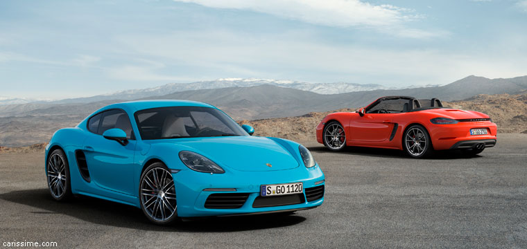 Porsche 718 Boxster et Cayman 2016