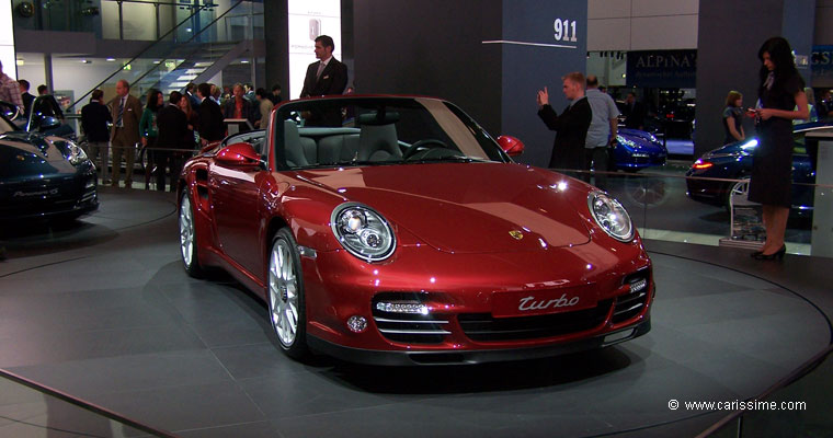 PORSCHE 911 TURBO CABRIOLET Salon Auto FRANCFORT 2009