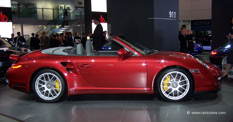 PORSCHE 911 TURBO CABRIOLET Salon Auto FRANCFORT 2009