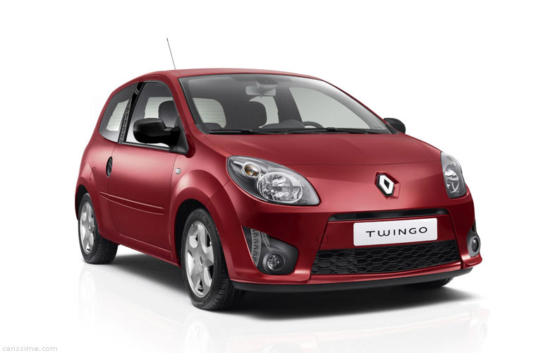 Pour Renault Twingo II Vrai Housse Volant Cuir Rouge Foncé Double