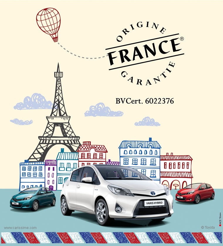 Toyota Yaris 3 label Origine France Garantie